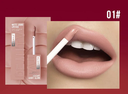 MLSMILE™ Matte Liquid Lipstick – 6 Shades Waterproof • Long-lasting • Non-sticky