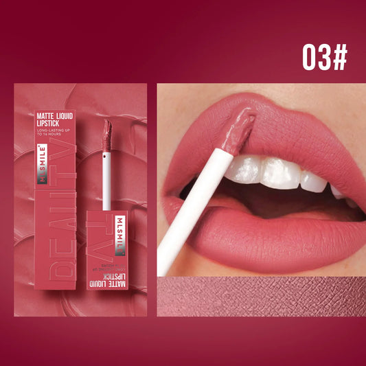 MLSMILE™ Matte Liquid Lipstick – 6 Shades Waterproof • Long-lasting • Non-sticky