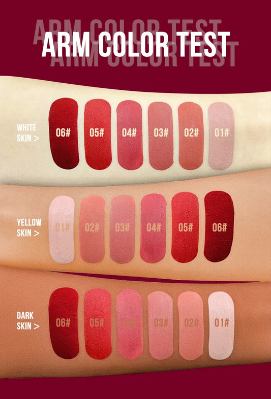 MLSMILE™ Matte Liquid Lipstick – 6 Shades Waterproof • Long-lasting • Non-sticky