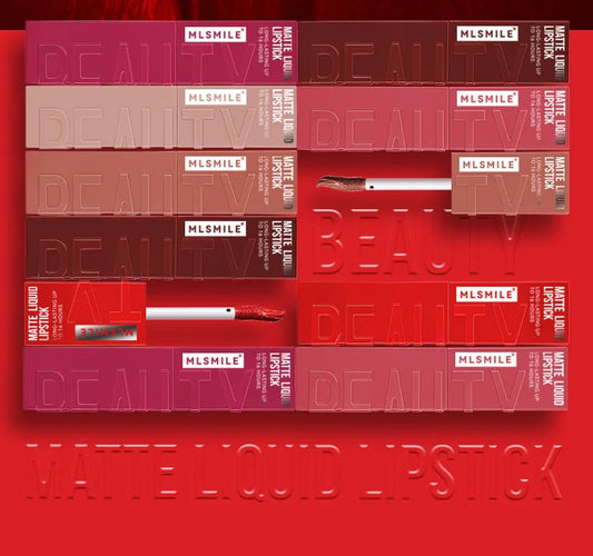 MLSMILE™ Matte Liquid Lipstick – 6 Shades Waterproof • Long-lasting • Non-sticky
