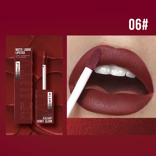MLSMILE™ Matte Liquid Lipstick – 6 Shades Waterproof • Long-lasting • Non-sticky