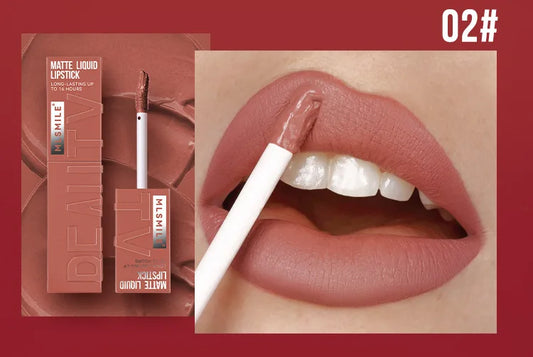 MLSMILE™ Matte Liquid Lipstick – 6 Shades Waterproof • Long-lasting • Non-sticky
