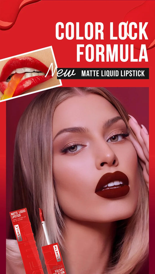 MLSMILE™ Matte Liquid Lipstick – 6 Shades Waterproof • Long-lasting • Non-sticky