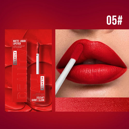 MLSMILE™ Matte Liquid Lipstick – 6 Shades Waterproof • Long-lasting • Non-sticky